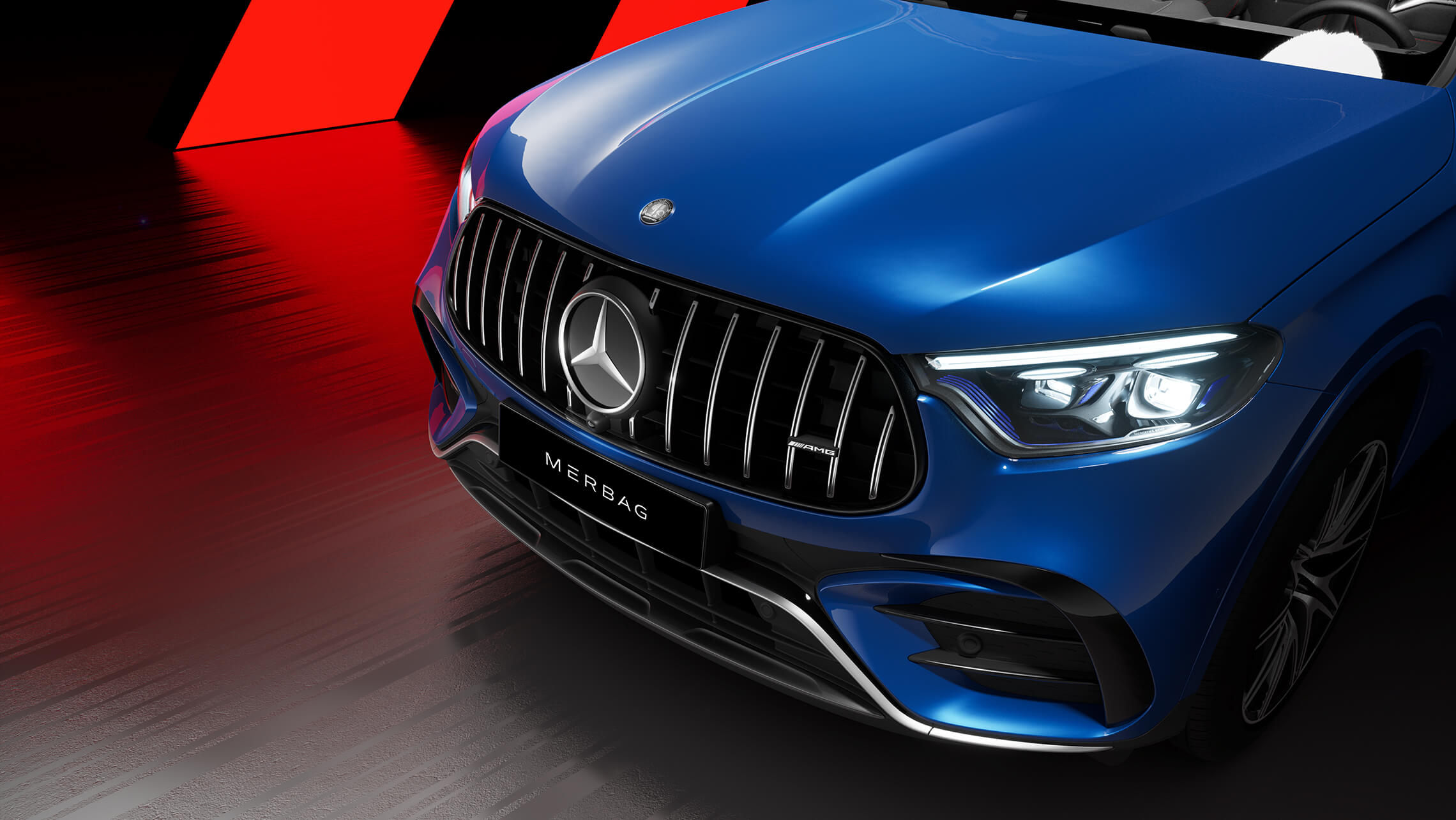 Mercedes-AMG GLC 43 4MATIC Digital Light Frontansicht - Merbag