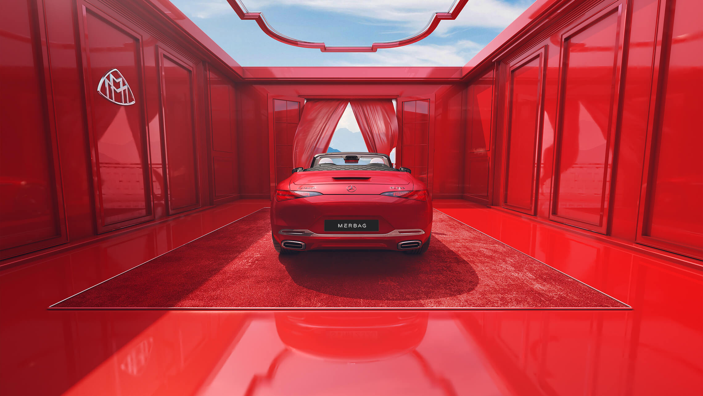 Maybach SL Monogram Series Diffusor-Chromendrohre - Merbag