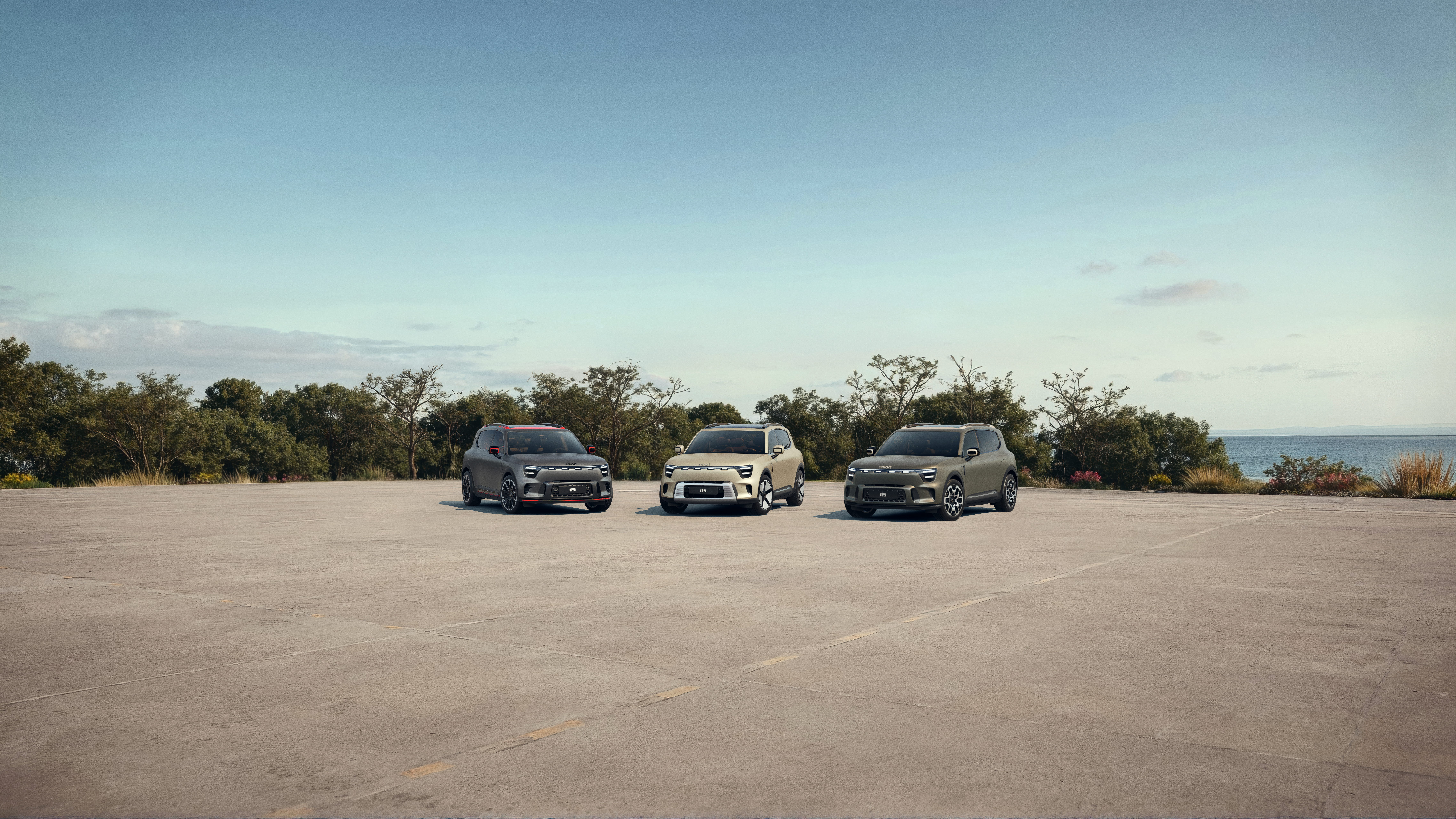 Den neue Smart #5 jetzt bei Merbag erleben. Das Bild zeigt den smart #5 Brabus, Premium und Pro