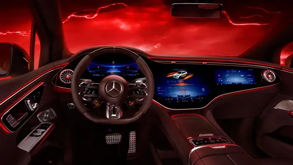 Mercedes-AMG EQE SUV 53 AMG Cockpit bei Merbag erleben Mercedes-AMG EQE SUV 53 AMG Cockpit bei Merbag erleben