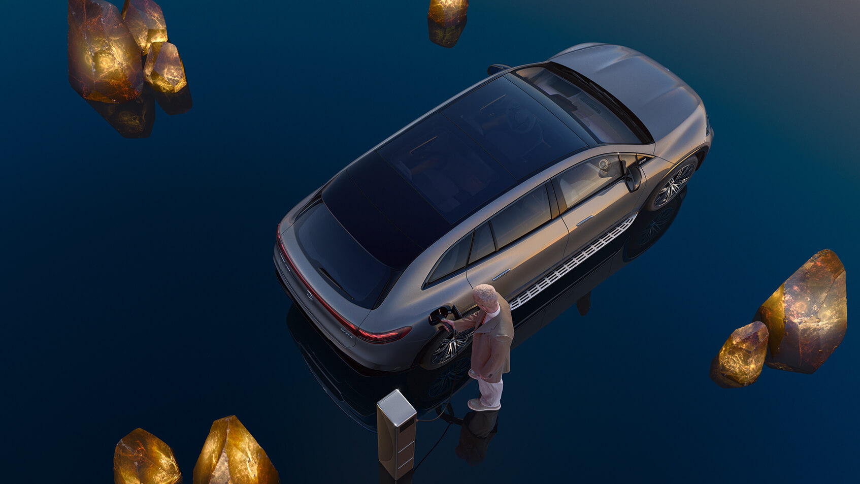 Mercedes-Benz EQS SUV Green Charging - Merbag