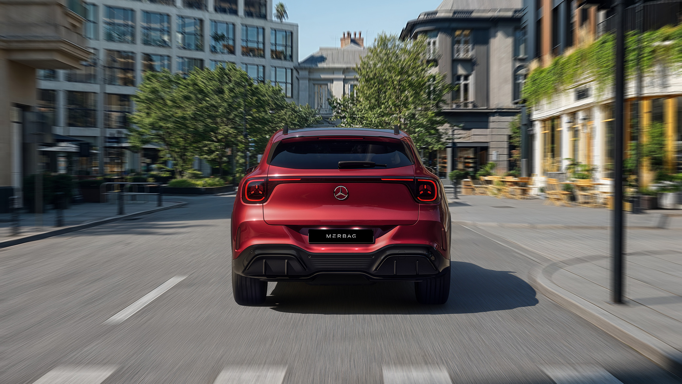 Der Neue Mercedes Benz Gla Elektrisch Heck 2280X1283px