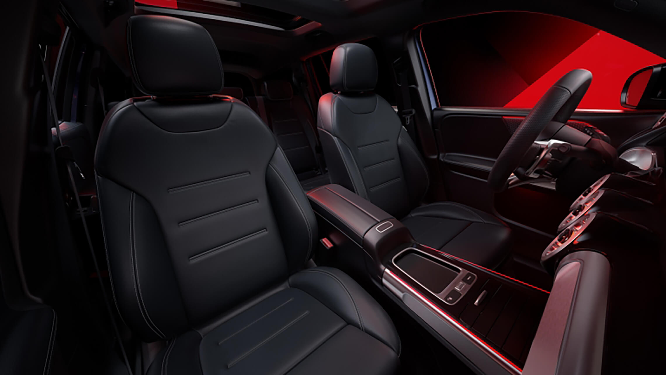 Mercedes-AMG 35 4Matic Interieur Ledersitze schwarz - Merbag