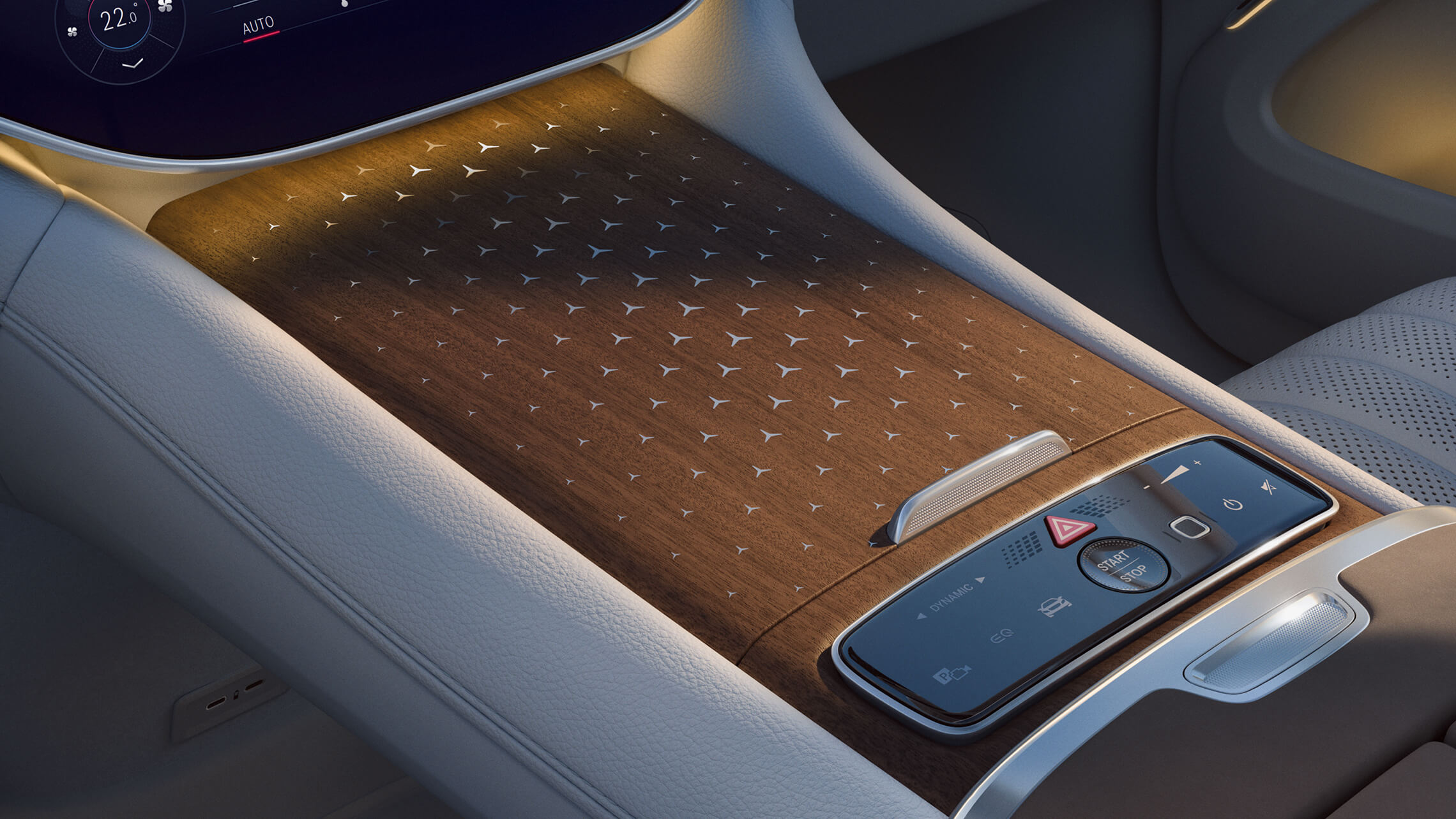 Mercedes-Benz EQS SUV Star Pattern Intarsien - Merbag